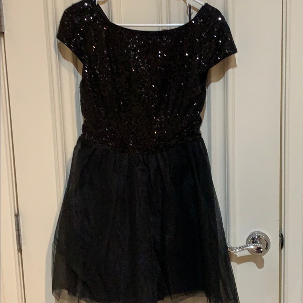Girls sequinned and tulle formal dress